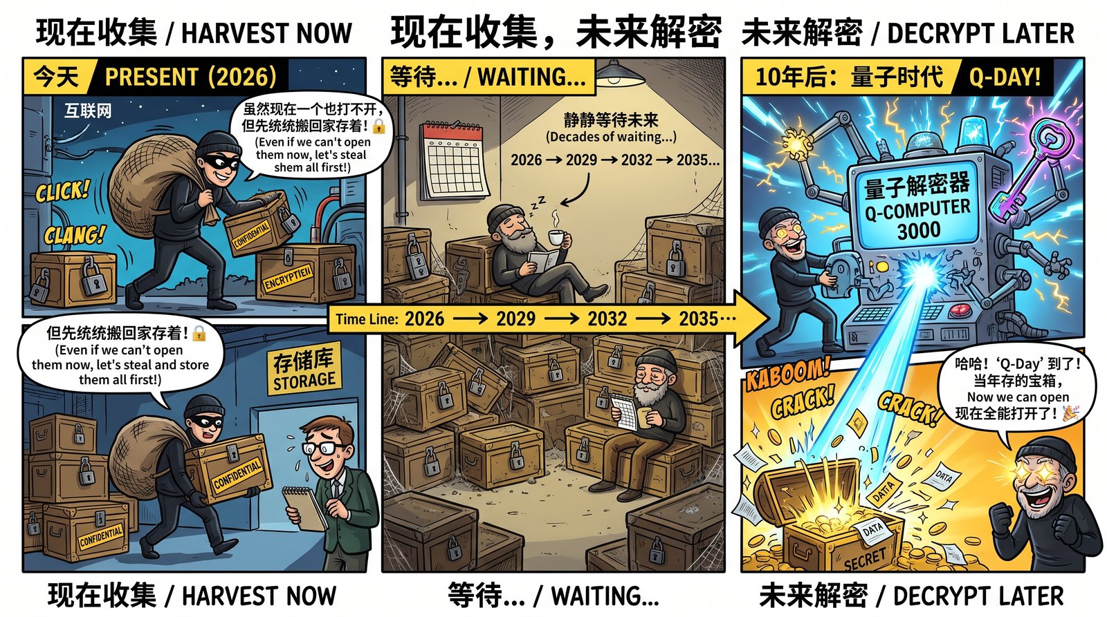 图1：现在收集，未来解密 概念图